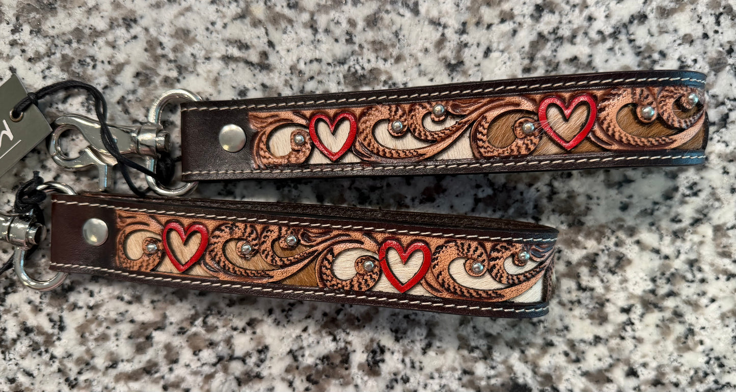 Heart Tooled Keychain
