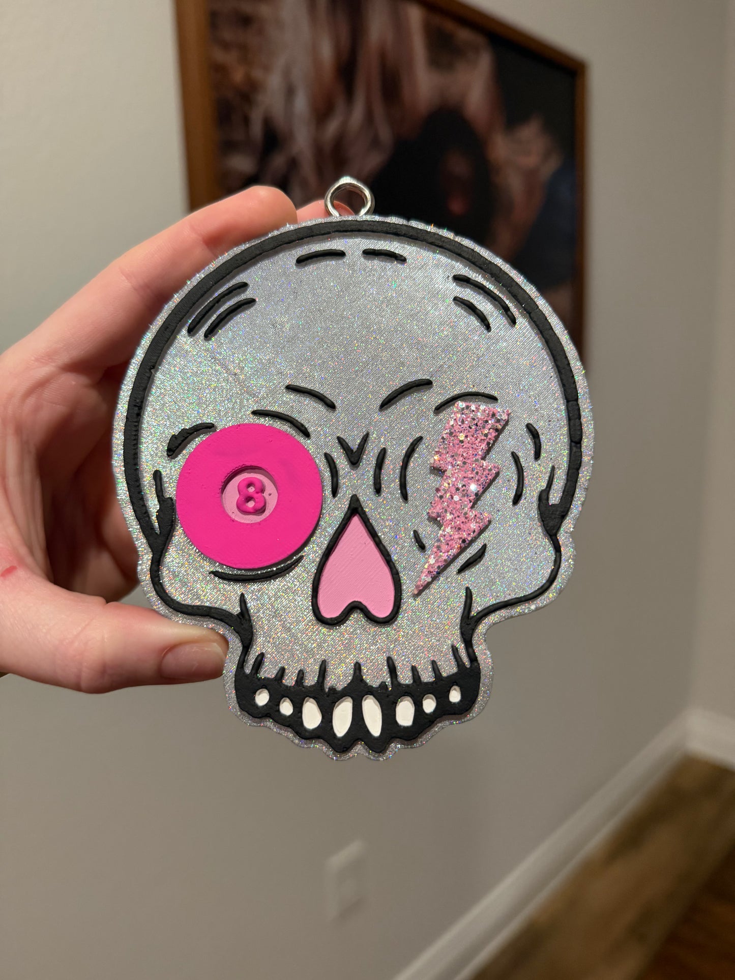 8ball Skull Freshie