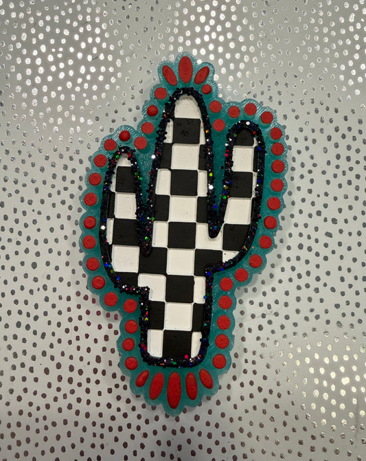 Checkered Cactus Freshie