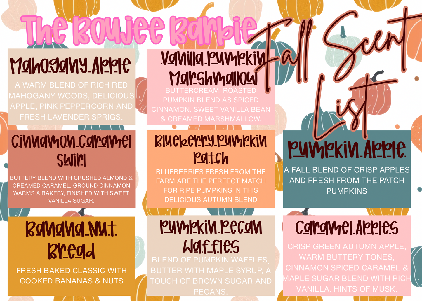 Fall Scents 2026 Sample Sprays