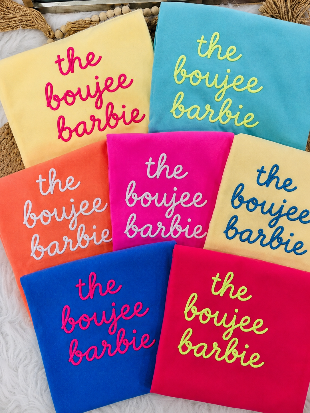 Cursive Boujee Barbie Tee **PREORDER**