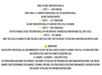 Dryer Ball Oil with or without Dryer Balls