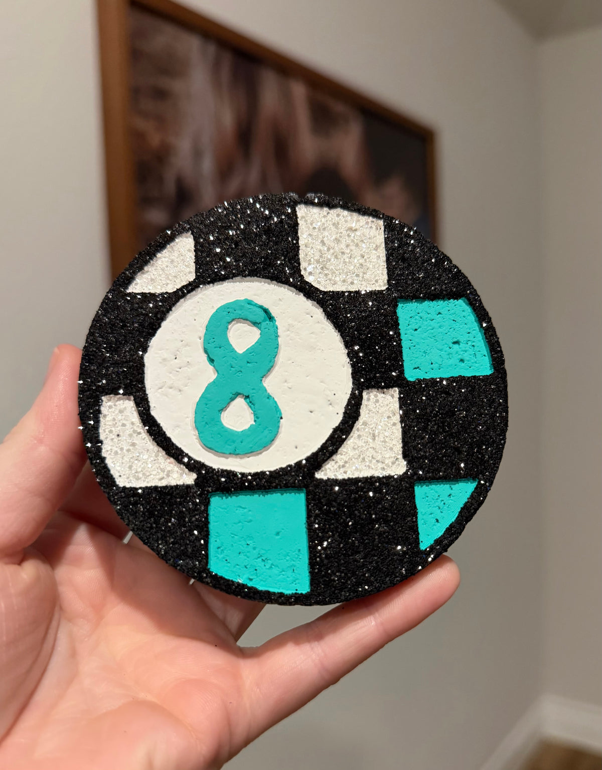 Checkered 8ball Freshie